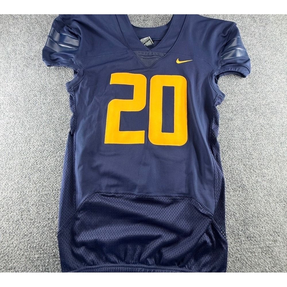 Nike Team Engineered Football Jersey Navy Blue Yellow Number 20 Mens Large